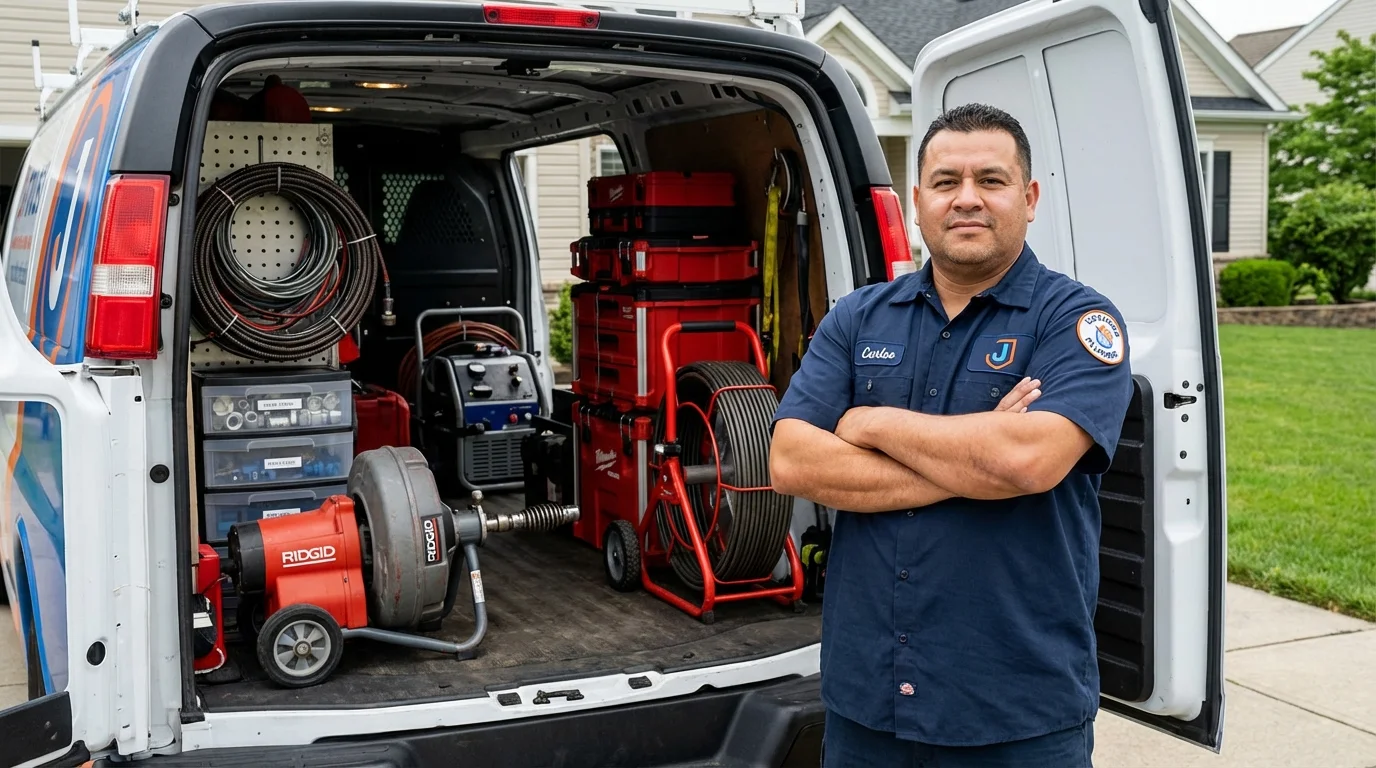 Professional drain cleaning equipment and Johns Plumbing LLC plumber in Winnemucca