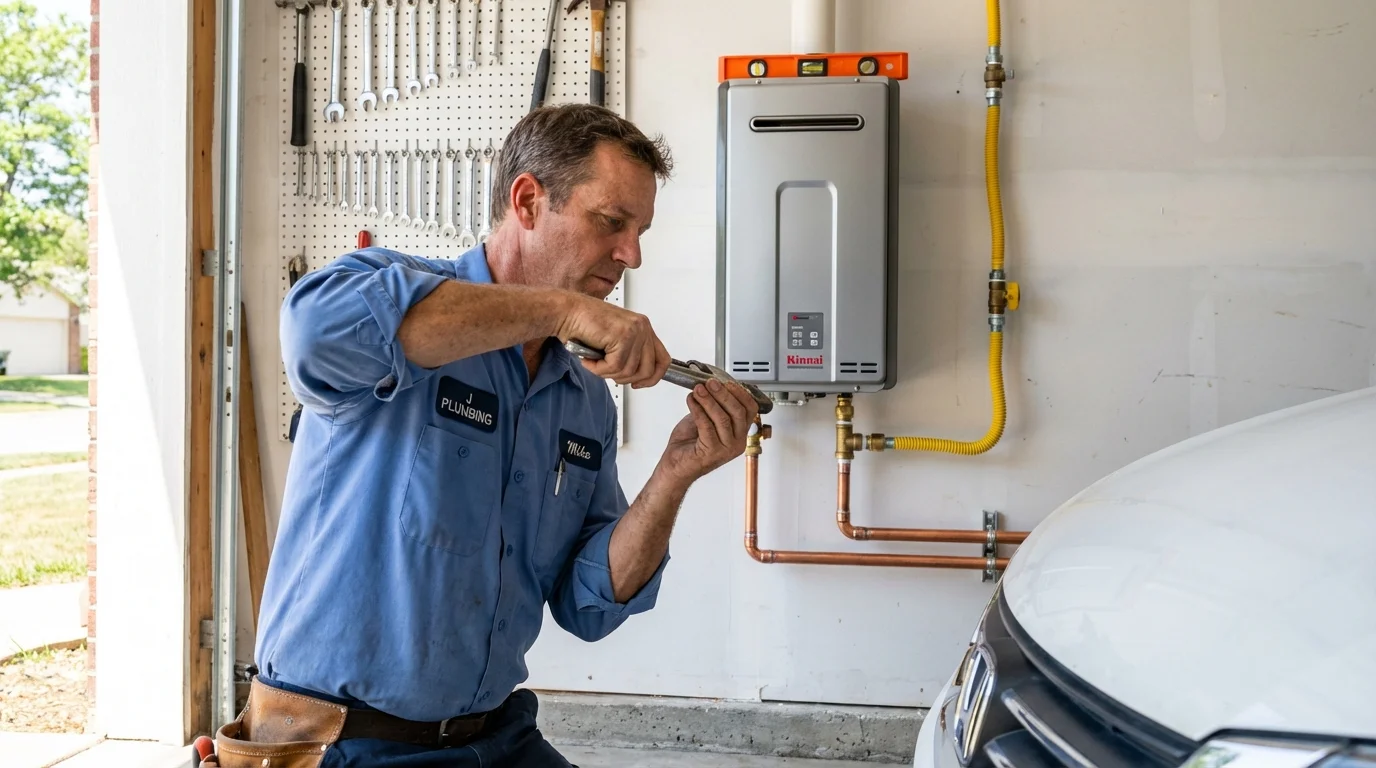Tankless water heater installation by a Johns Plumbing LLC plumber in Winnemucca